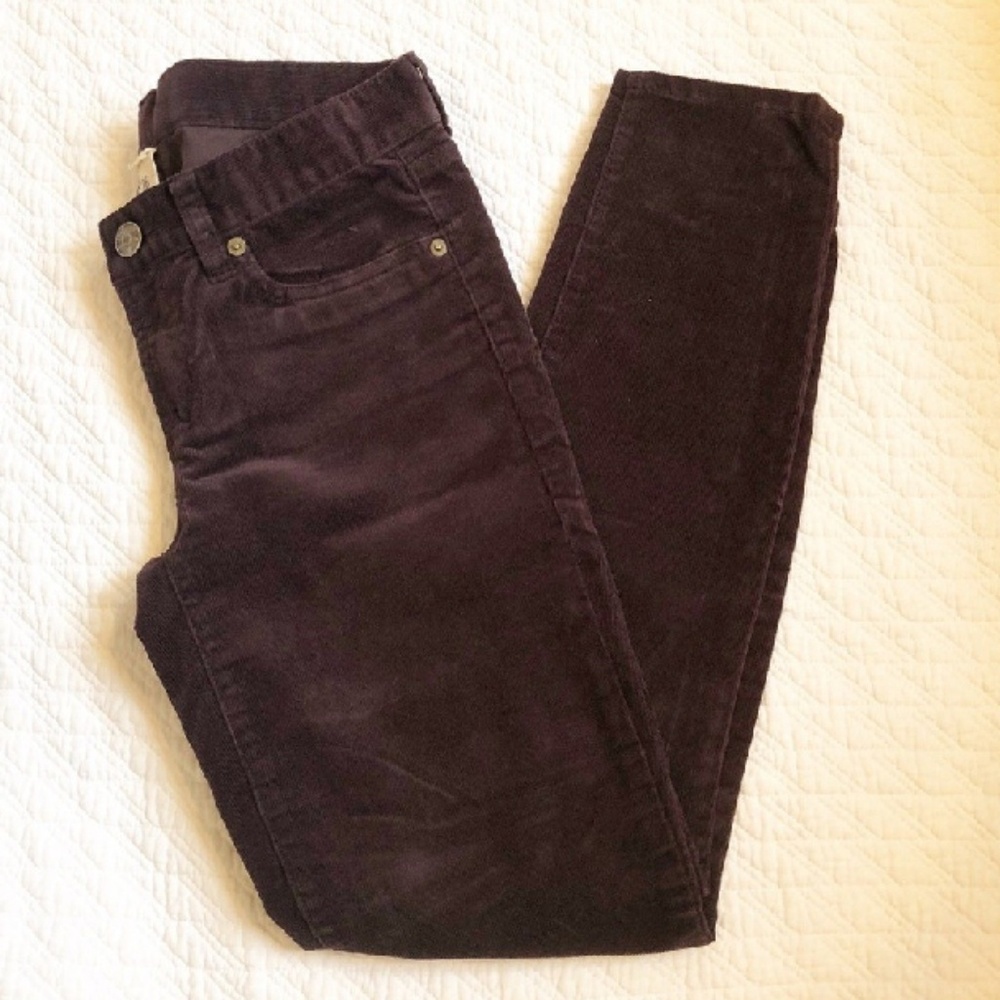 J Crew Tooth Pick (eggplant/corduroy)
